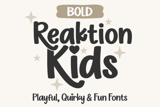 Reaktion Kids Bold Font